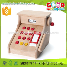 Child Care Center Role Play Handmade Wooden Kids Cash Register Toy